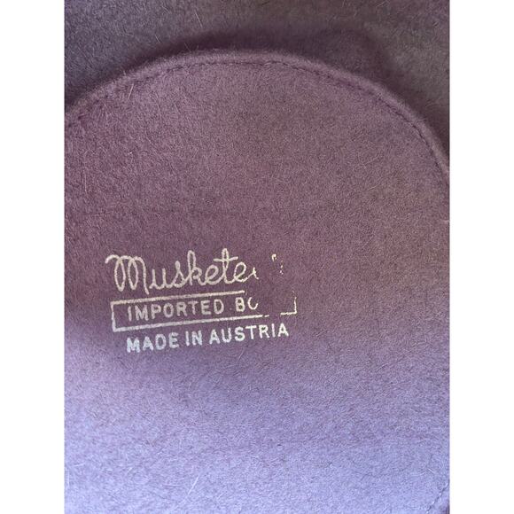 1960s Mr D French Room Lavender Fur Felt Hat | Vintage Rhinestone Pillbox - Picture 10 of 12